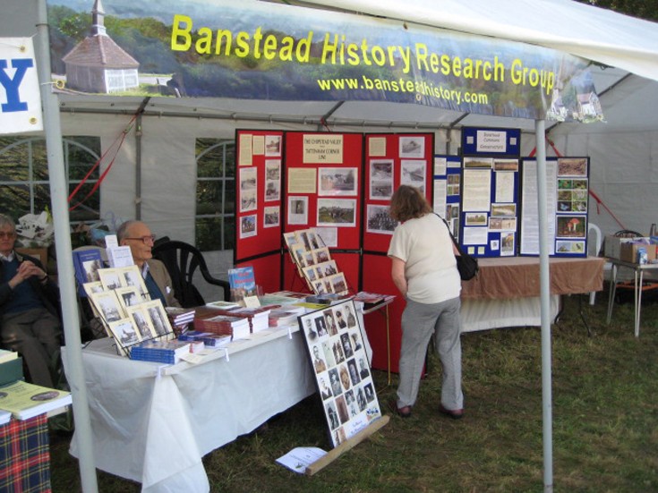 John Sweetman mans the BHRG stall. 
