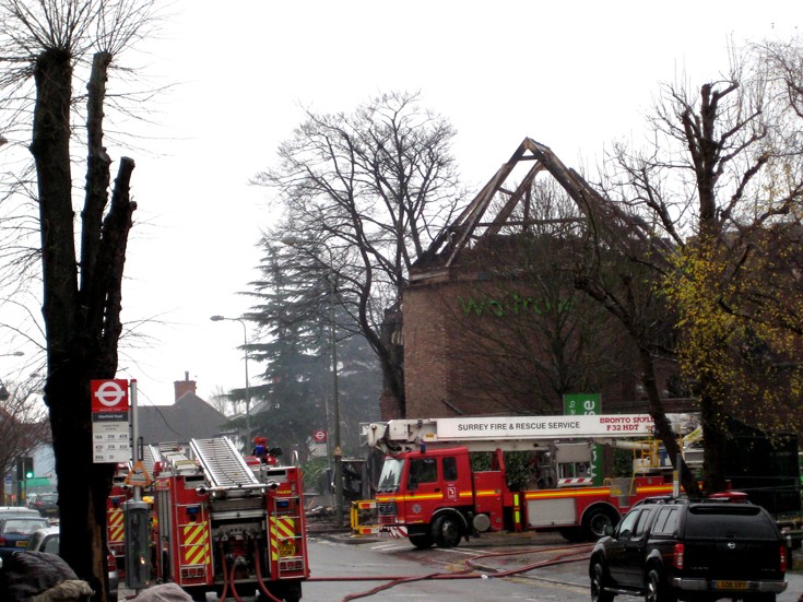 Waitrose fire  - The morning after