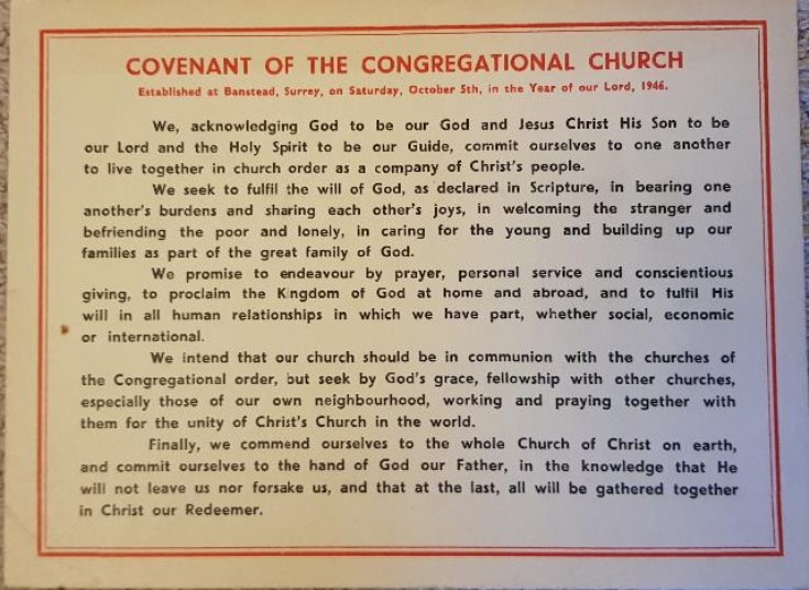 Covenant of Congregational Church