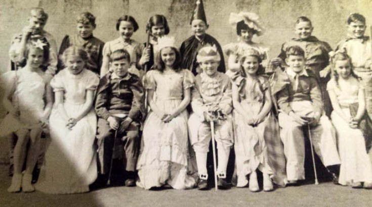 Village school - the cast of the play