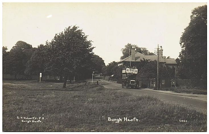 Brighton Road, Burgh Heath, c1912