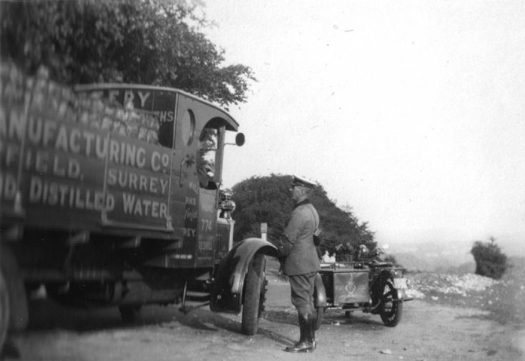 AA scout and motorcycle