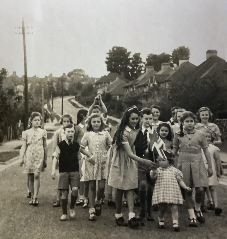 VJ Day, 15 August 1945, Greenhayes Avenue Banstead